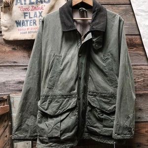 Vintage Filson Tin Cloth Coat In Olive
Size Large